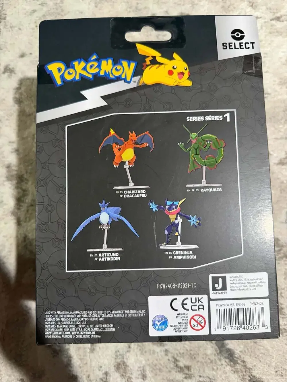 Jazwares Pokemon Select Series 1 Articuno 6-Inch Super-Articulated Action Figure